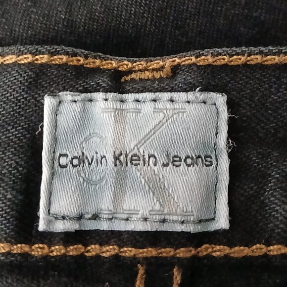 Calvin Klein Vintage 90s Jeans Size 4 Easy Fit High Rise Relaxed Mom Black Denim - Picture 7 of 9
